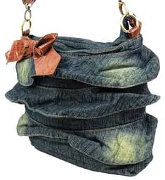 Жіноча джинсова сумка Fashion Jeans6012 Темно-синя - мініатюра 4