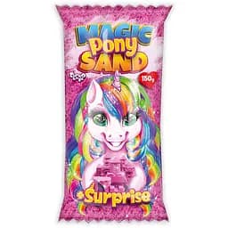Кинетический песок Danko Toys Magic Pony Sand MPS-01 рус, 150 г Розовый