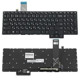 Клавіатура для ноутбука LENOVO (Legion: 5-15 series), rus, black, без фрейма, підсвічування клавішRGB (оригінал)