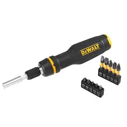 Отвертка FULL FIT Telescoping, 10 насадок, рукоятка двухкомпонентная, 25-50мм DeWALT hoz0014110