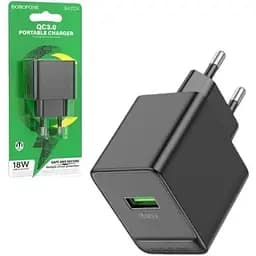 МЗП Borofone BAS12A QC3.0 18W 1 x USB/3.0 A чорний