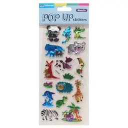 Набір дитячих наліпок 3D Bambi YWSM35-20-1, 16 наліпок