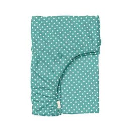 Дитяча постільна білизна в ліжечко MINT FLOWERS, білий (FlowersMintWhite_Dots_140) - мініатюра 5