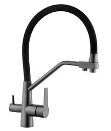 Змішувач для кухні з підключенням до фільтра Kroner KRP Edelstahl Klassisch - PVD03817BLK (CV031898)