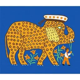 Картина за номерами Brushme Захотів слоник бути моряком © Maria Prymachenko 50x60 см