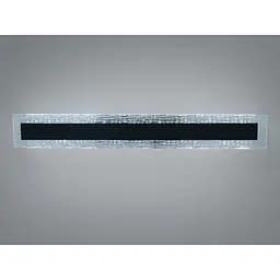 Настінний LED бра-планка Romin 28 Вт чорний скло