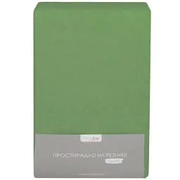 Простыня на резинке Home Line, махра, 200х200 см, хаки (160623)