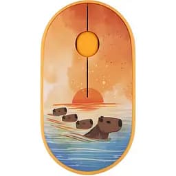 Бездротова мишка 2E MF300 CAPYBARA SUNSET Silent WL BT з принтом