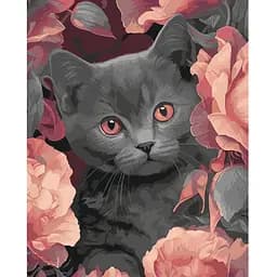 Набір для розпису ArtCraft Сірий котик 40 x 50 см (11563-AC)