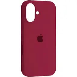 Чохол Silicone Case для Apple iPhone 16 Maroon AA [115091]