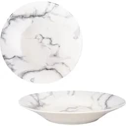 Тарілка для супу S&T Білий мармур 21.25 см (050-44-06)