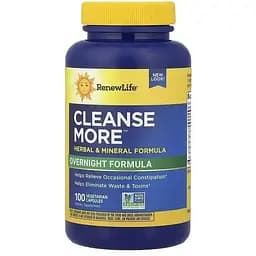 Комплекс детоксикація Renew Life Cleanse More засіб від запору 100 вегетаріанських капсул