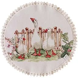 Серветка на стіл Прованс Гуси Dx35 см (34081)