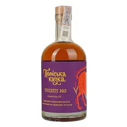 Зерновий спиртний напій настояний на дубових чіпсах Поліська казка Рецепт номер 3 45% 0.7 л