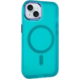 Чехол Epik TPU+PC Lily with MagSafe для Apple iPhone 15, 6.1 Green