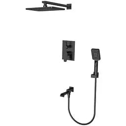 Душова система прихованого монтажу Mixxus Premium Dali 009 Inner BOX Black MI6755, Чорний матовий