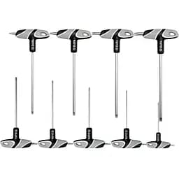 Ключі 6-променеві Yato Torx TR з отвором T- образні Т10-Т50 двосторонні комплект 9 шт. (YT-05615)