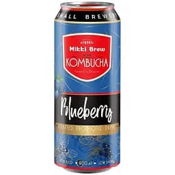 Напиток безалкогольный комбуча Mikki Brew Blueberry ж/б 0.5 л