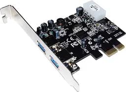 Контролер PCI-E USB3.0 (2ext. Molex) Low Profil, NEC, RTL - мініатюра 6