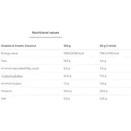 Батончик протеїновий Nutrend Protein Bar печиво з кремом 50 г - мініатюра 3