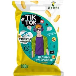 Палочки кукурузные Бумкорн ТикТок с сюрпризом для мальчиков 100 г