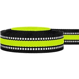 Повідець для собак BronzeDog Mesh, розмір М, 200х2 см, лимонний - мініатюра 5