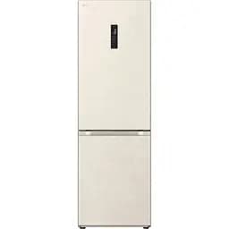 Холодильник LG с нижней морозильной камерой 186x60х68, холод.отд.-234л, мороз.отд.-110л, 2дв., А++, NF, инв., дисплей снаружи, зона освещения, Metal Fresh, бежевый