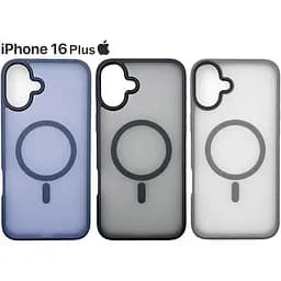 Чохол-накладка BeCover Metal Buttons Case (MagSafe) для Apple iPhone 16 Plus Gray (712095) - мініатюра 6