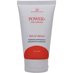 Мощный крем-пролонгатор Doc Johnson Power+Yohimbe Delay Cream For Men, экстракт Йохимбе, 56 г