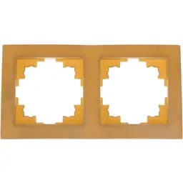 Рамка Brille двойная шампань NB-2F iv