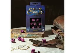 Набор кубиков Call of Cthulhu 7th Edition Black & magenta Dice Set , 7 шт. (SCTR3P)