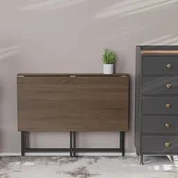 Стіл розкладний Моріс Ferrum-decor 750x1000x600 Чорний метал ДСП Дуб Сонома Трюфель 16 мм (FRD-104673) - мініатюра 7