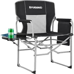 Стул раскладной KingCamp Portable Director Chair Black/Grey