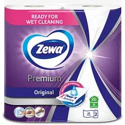 Паперові рушники Zewa Premium двошарові 2 рулони - мініатюра 2