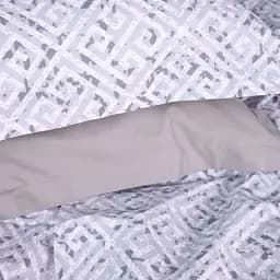 Наволочка MirSon Поплін 00-6 Geometry Grey 70х70 см сіра (2200009705441) - мініатюра 5