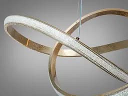 Стильна підвісна LED люстра Diasha CT306G золота 75W з регульованою висотою - мініатюра 4