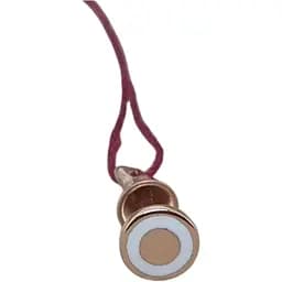 Золотая моносерьга-пуссета Tango с эмалью. 500043Ш Белый