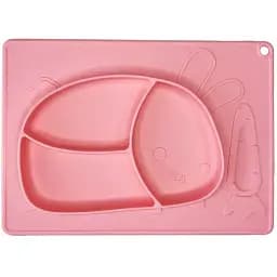 Силиконовая тарелка-коврик Mega Zayka Зайка MGZ-0119 (Coral)