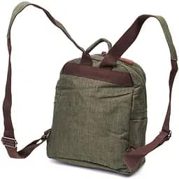Практичний чоловічий рюкзак з текстилю Vintage 22242 оливковий - мініатюра 2