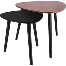 Комплект журнальных столиков Jumi Sinsey коричнево-черный