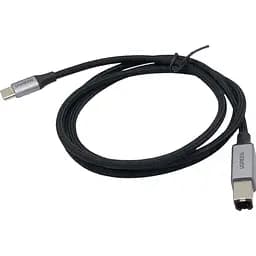 Кабель Ugreen US370 USB-C to USB-B 1.0m черный [127974]