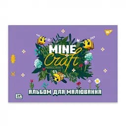 Альбом для малювання Yes Minecraft girls А4 з перфорацією 28 аркушів скоба 4 шт. (130600) - мініатюра 3