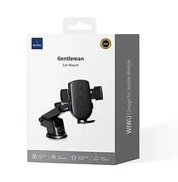 Холдер Wiwu Wi-CH054 Gentleman Series Car Holder for 4-7.2 inch Чорний - мініатюра 2