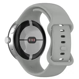 Силіконовий ремінець на смарт годинник Google Pixel Watch 3 45mm/4 45mm, Silicone, grey, зі зручною застібкою, на фітнес браслет, ArmorStandart (ARM84021) - мініатюра 2