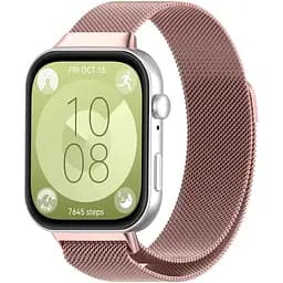 Ремінець DK CDK для Huawei Watch Fit 4 Metal Milanese Loop Magnetic (017793) (pink rose) - мініатюра 2