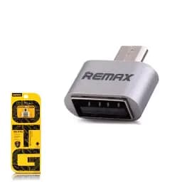 Перехідник Otg Remax MicroUSB usb RA-OTG Silver сріблястий - мініатюра 3