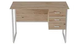 Комп'ютерний стіл Ferrum-decor Гаррі 75x120x60 білий ДСП Дуб Сан-Марино 32мм (FRD-104058) - мініатюра 4
