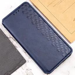 Шкіряний чохол-книжка GETMAN Cubic (PU) для Samsung Galaxy A26 5G Синій - мініатюра 6