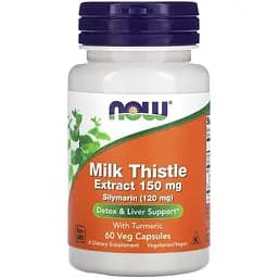 Натуральная добавка NOW Silymarin Milk Thistle 150 mg, 60 вегакапсул