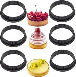 Комплект із 6 круглих форм для тартів з перфорованим краєм, Kitchen Master 87527 - мініатюра 4
